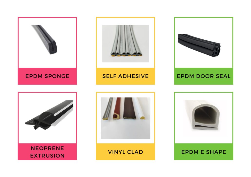 types of door weather stripping
